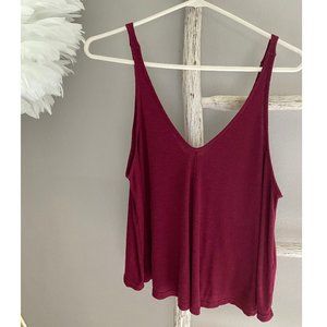 Free People Women's Dani Wine Tank Top S